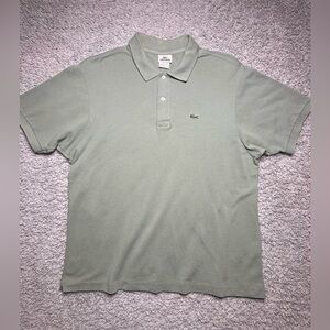 Lacoste Shirt Mens 7 Polo Mother of Pearl Buttons Crocodile Preppy Classic Clean